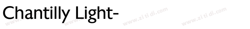 Chantilly Light字体转换